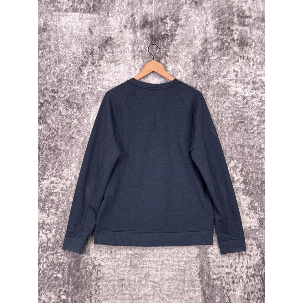 Lululemon City Crew Sweatshirt Medium Mens Barrys Fitness Blue Pullover - Picture 3 of 9